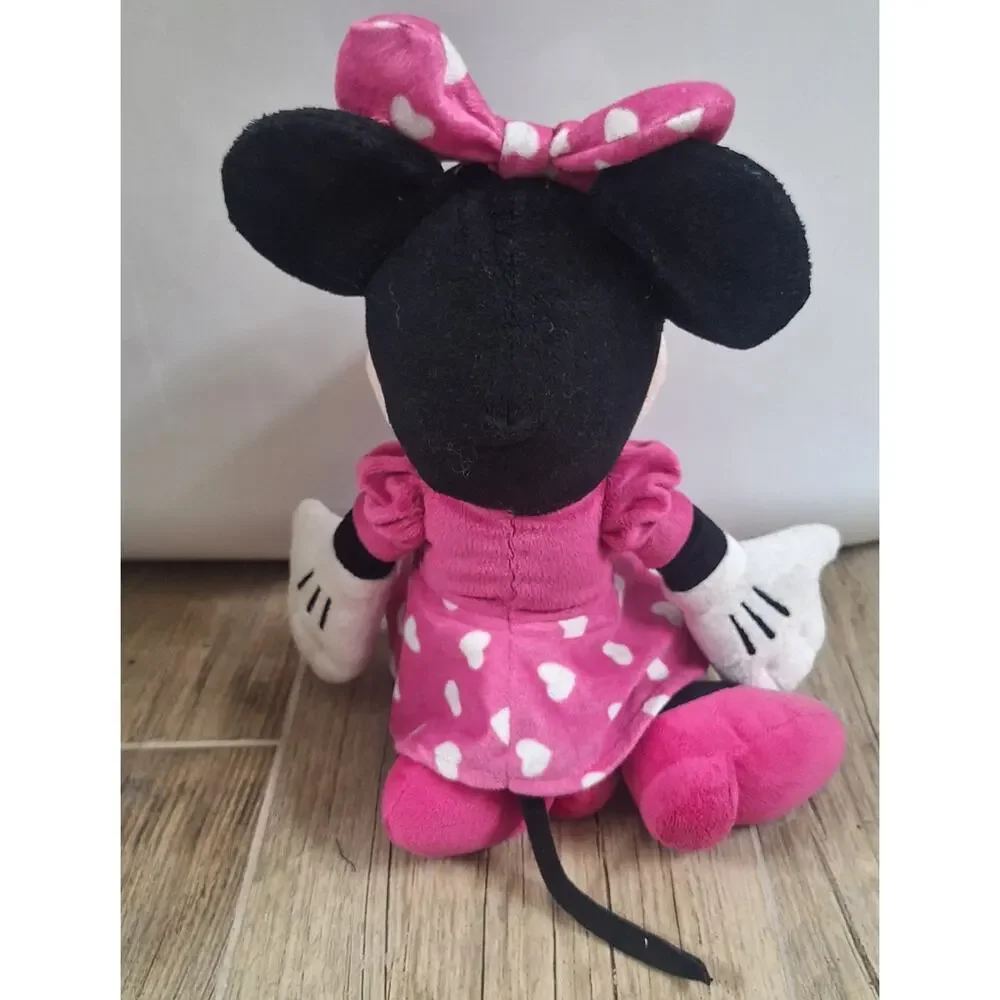 Minnie Mouse Kcare Valentines Talking Plush Toy in Pink and Black
